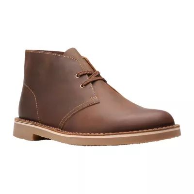 Clarks Mens Bushacre 3 Block Heel Chukka Boots