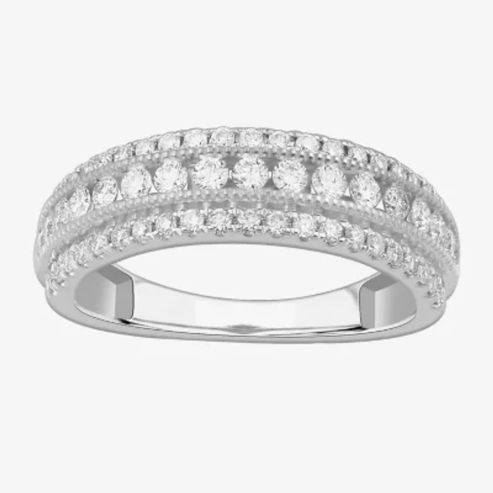 (G-H / VS2-SI1) 3/4 CT. T.W. Lab Grown Diamond 10K Gold Anniversary Band