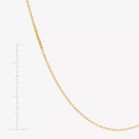 Box Chain, 14K Gold 22" .75mm Venetian
