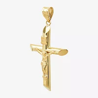 14K Gold Crucifix Pendant 