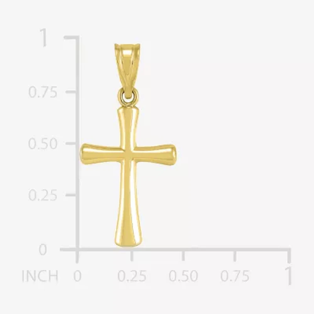 14K Gold Cross Charm 