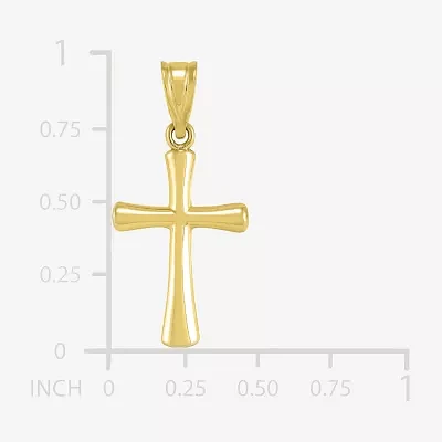 14K Gold Cross Charm 