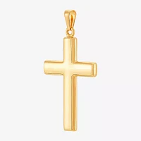 14K Yellow Gold Reversible Cross Charm