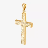 14K Yellow Gold Reversible Cross Charm