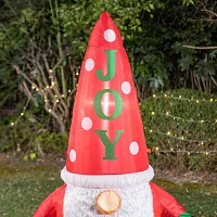 Glitzhome 6ft Lighted Gnome Decor Christmas Outdoor Inflatable