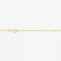 Diamond Accent "Apple Of My Eye" (G-H / I1-I2) Womens Diamond Accent Lab Grown White Diamond 14K Gold Over Silver Pendant Necklace