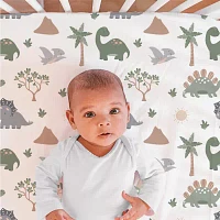 The Peanutshell Dinosaur Dreams 3-pc. Crib Bedding Set