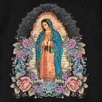 Mens Short Sleeve Virgin Mary Graphic T-Shirt