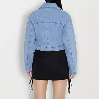 Forever 21 Lightweight Denim Womens Juniors Motorcycle Jacket