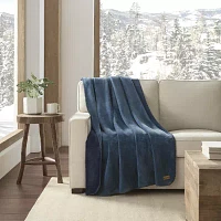 Bearpaw Coco Flannel Solid Throw