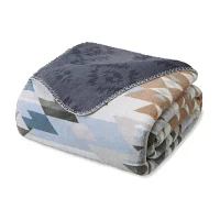 Bearpaw Coco Flannel Print Throw