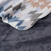 Bearpaw Coco Flannel Print Throw