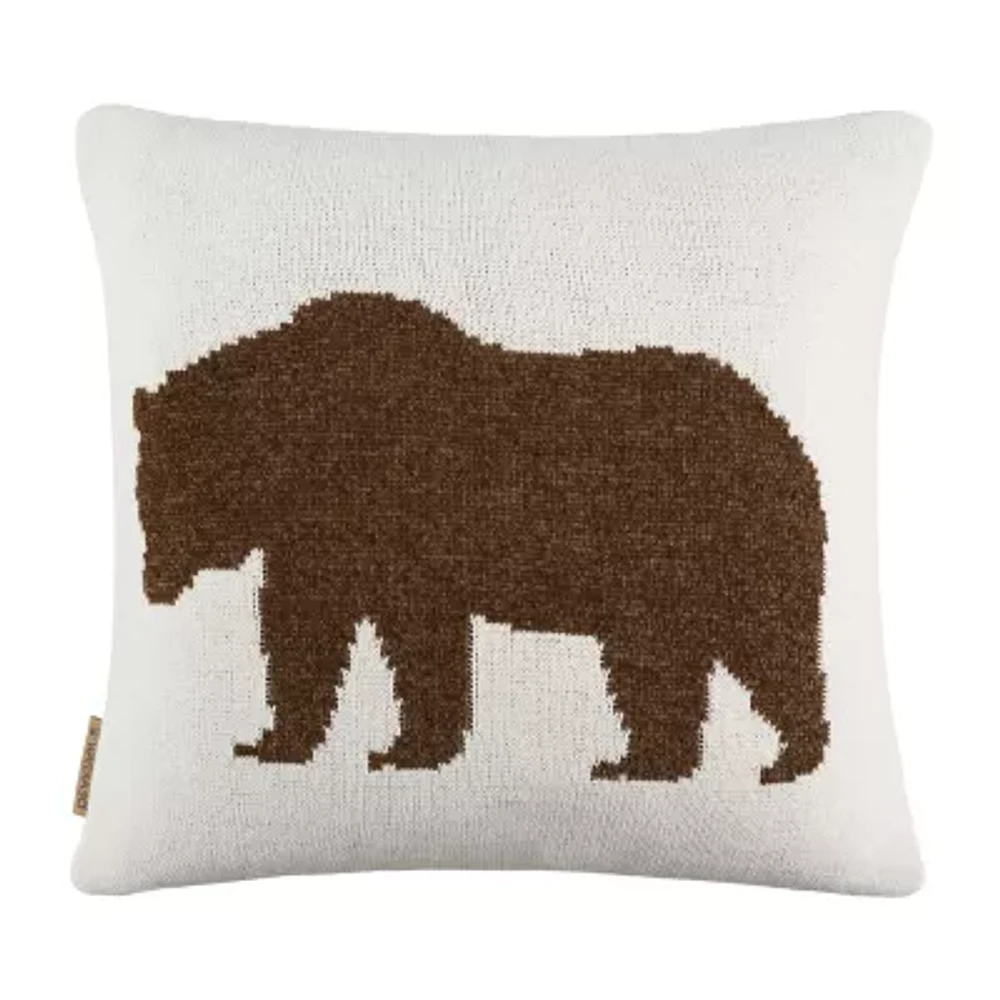 Bearpaw Eva Bear Square Throw Pillow