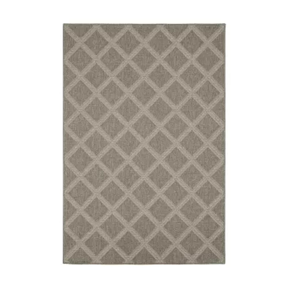 Covington Home Carina Woven Diamonds 39"X60" Indoor Outdoor Rectangular Accent Rug