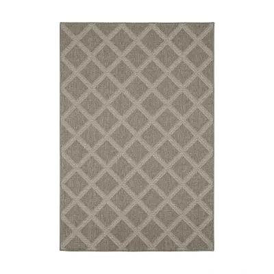 Covington Home Carina Woven Diamonds 39"X60" Indoor Outdoor Rectangular Accent Rug