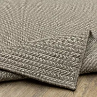 Covington Home Carina Textured Border 39"X60" Indoor Outdoor Rectangular Accent Rug