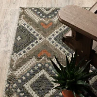 Covington Home Long Island Tribal Diamonds 39"X60" Indoor Outdoor Rectangular Accent Rug