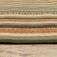 Covington Home Majorca Vertical Stripes Indoor Outdoor Rectangular Area Rug