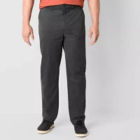 mutual weave Everyday Taper Mens Big and Tall Straight Fit Flat Front Pants