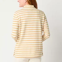 St. John's Bay Womens Long Sleeve Mock Neck Top