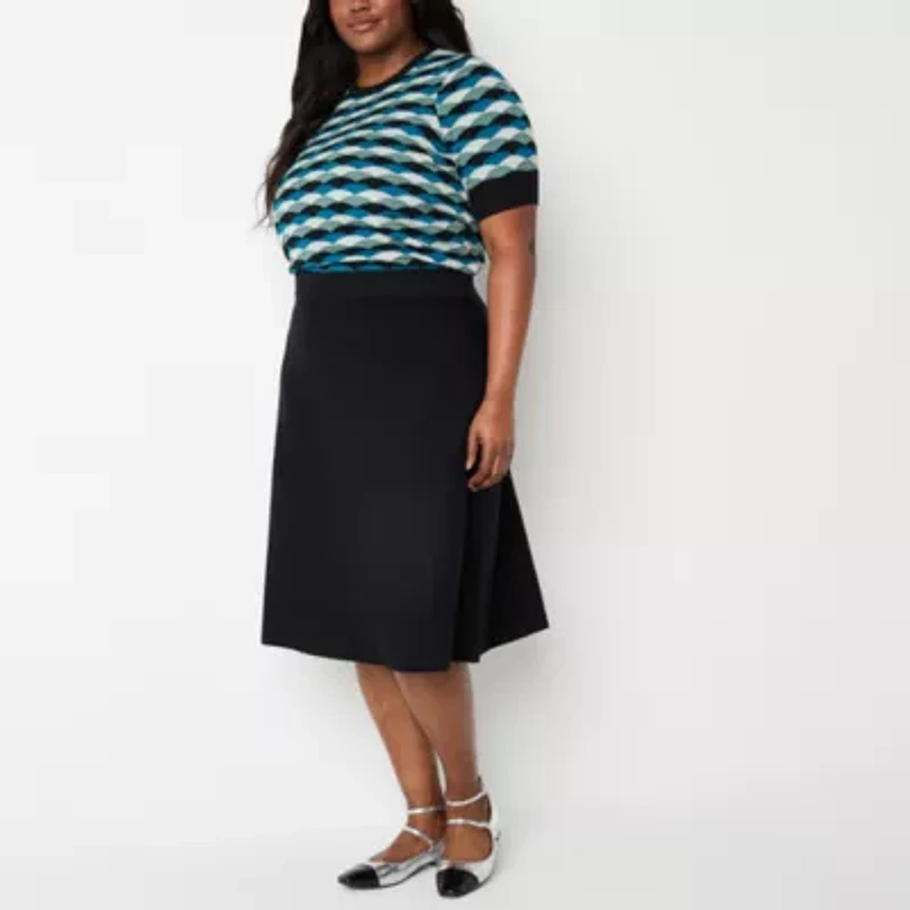 Liz Claiborne Womens A-Line Skirt-Plus