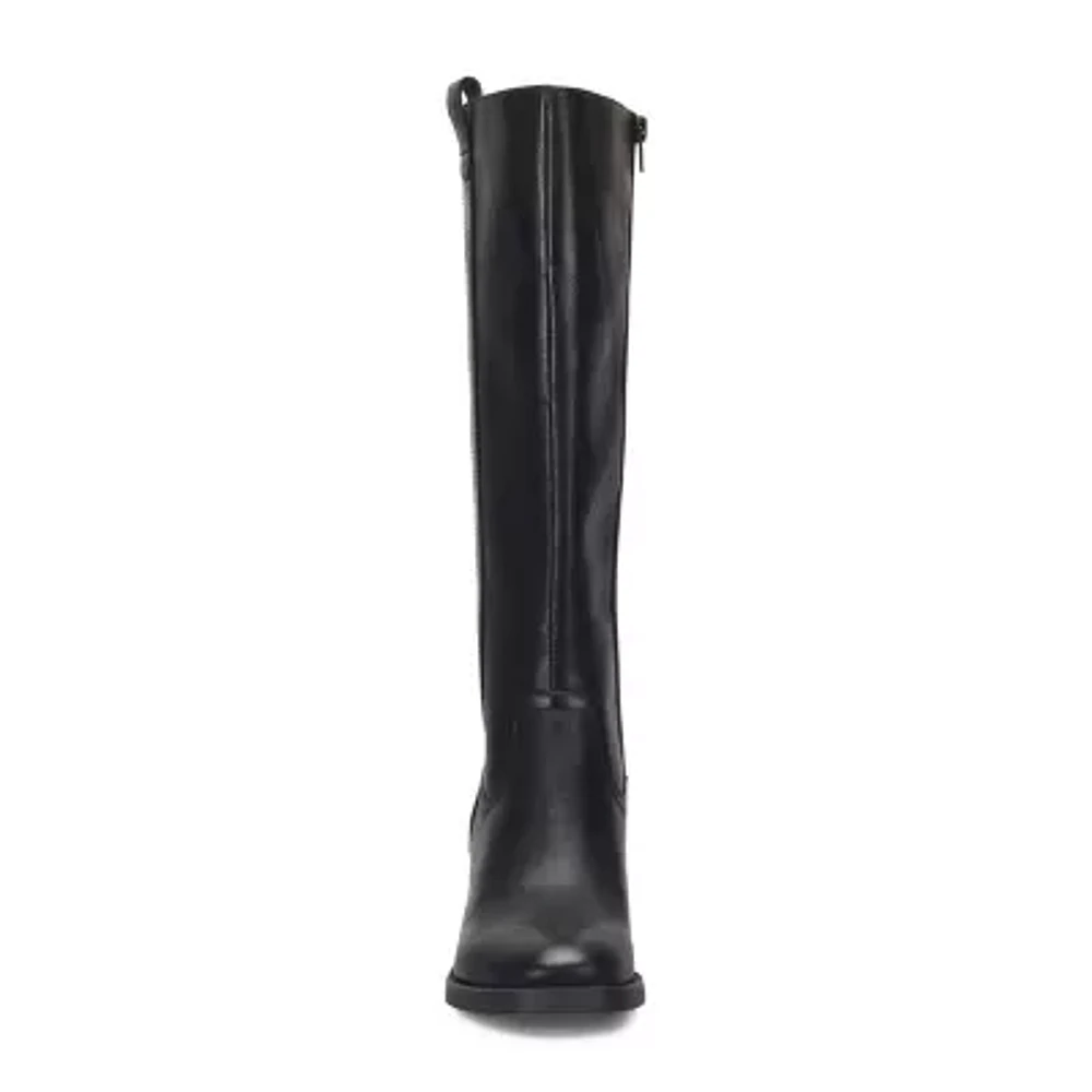 Boc Womens Fiona Stacked Heel Riding Boots