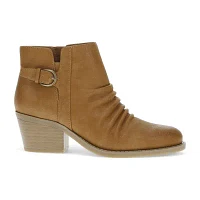 Baretraps Womens Linnea Stacked Heel Booties