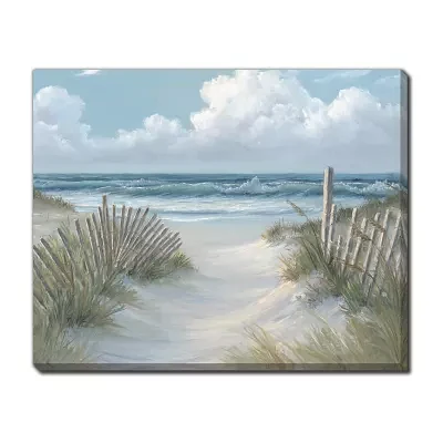 Streamline Art Pathway Through Dunes Canvas Art