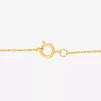 Womens Lab Created White Opal 14K Gold Over Silver Pendant Necklaces