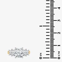 G / Vs2-Si1) Womens 3 1/2 CT. T.W Lab Grown White Diamond 14K Gold 5-Stone Engagement Ring