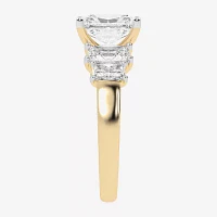 G / Vs2-Si1) Womens 3 1/2 CT. T.W Lab Grown White Diamond 14K Gold 5-Stone Engagement Ring