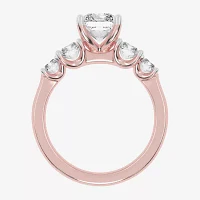 (G / Vs2-Si1) Womens 3 1/2 CT. T.W Lab Grown White Diamond 14K Gold 5-Stone Engagement Ring