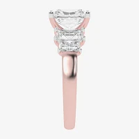 (G / Vs2-Si1) Womens 3 1/2 CT. T.W Lab Grown White Diamond 14K Gold 5-Stone Engagement Ring