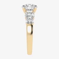 G / Vs2-Si1) Womens 3 1/2 CT. T.W Lab Grown White Diamond 14K Gold Round 5-Stone Engagement Ring