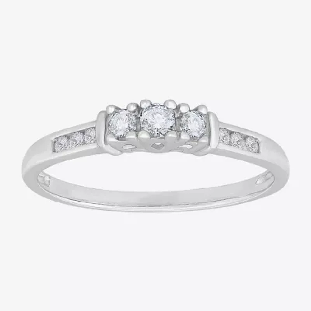 Love Lives Forever™ 1/4 CT.T.W. Natural Diamond 3-Stone Ring