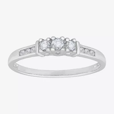 Love Lives Forever™ 1/4 CT.T.W. Natural Diamond 3-Stone Ring