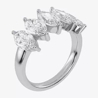 G / Vs2-Si2) 2 1/2 CT. T.W. Lab Grown White Diamond 14K Gold 5-Stone Anniversary Band