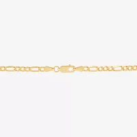 Made in Italy 14K Gold 18 Inch Solid Figaro Chain Necklace