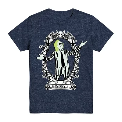 Big Boys Beetlejuice Crew Neck Short Sleeve Graphic T-Shirt