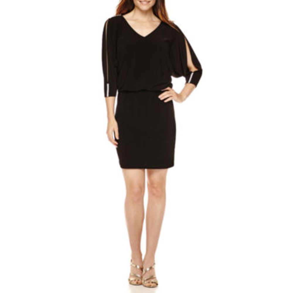 PRELUDE Msk Cold Shoulder Blouson Dress | Plaza Las Americas