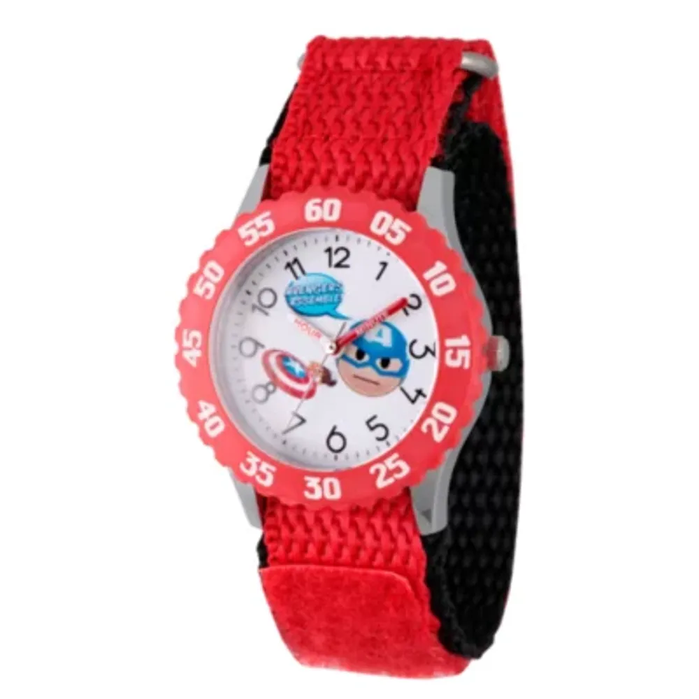 Emoji Marvel Boys Red Strap Watch Wma000087