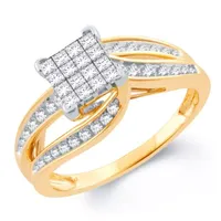 Womens / CT. T.W. Natural White Diamond 10K Gold Engagement Ring