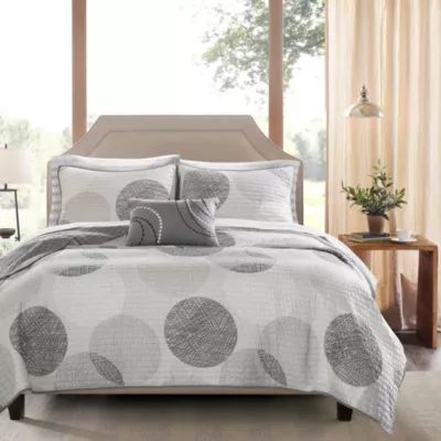 Madison Park Essentials Glendale Complete Quilt Set With Cotton Bed Sheets