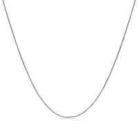 Mens Stainless Steel 18" 2mm Round Box Chain