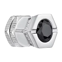 Mens Cubic Zirconia Stainless Steel Stud Earring