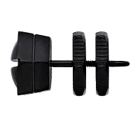 Mens Stainless Steel & Black IP Stud Earring