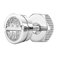 Mens 1/10 CT. T.W. Diamond Stainless Steel Stud Earring