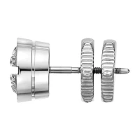 Mens 1/10 CT. T.W. Diamond Stainless Steel Stud Earring