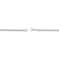 Mens Stainless Steel 18" 3mm Wheat Chain