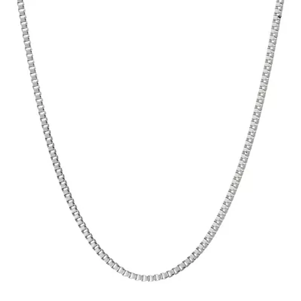 Mens Stainless Steel 18" 2mm Box Chain